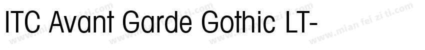 ITC Avant Garde Gothic LT字体转换